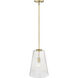 Saben 1 Light 11 inch Vintage Brass Indoor Pendant Ceiling Light